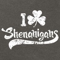 Clover Shenanigans Funny Irish Clover St Saint Patricks Day Cotton Canvas Backpack