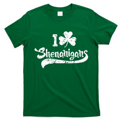 Clover Shenanigans Funny Irish Clover St Saint Patricks Day T-Shirt
