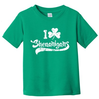 Clover Shenanigans Funny Irish Clover St Saint Patricks Day Toddler T-Shirt