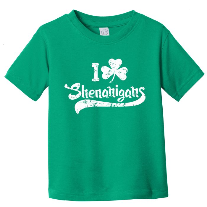 Clover Shenanigans Funny Irish Clover St Saint Patricks Day Toddler T-Shirt