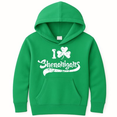 Clover Shenanigans Funny Irish Clover St Saint Patricks Day Kids Hoodie