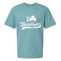 Clover Shenanigans Funny Irish Clover St Saint Patricks Day Sueded Cloud Jersey T-Shirt