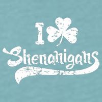Clover Shenanigans Funny Irish Clover St Saint Patricks Day Sueded Cloud Jersey T-Shirt