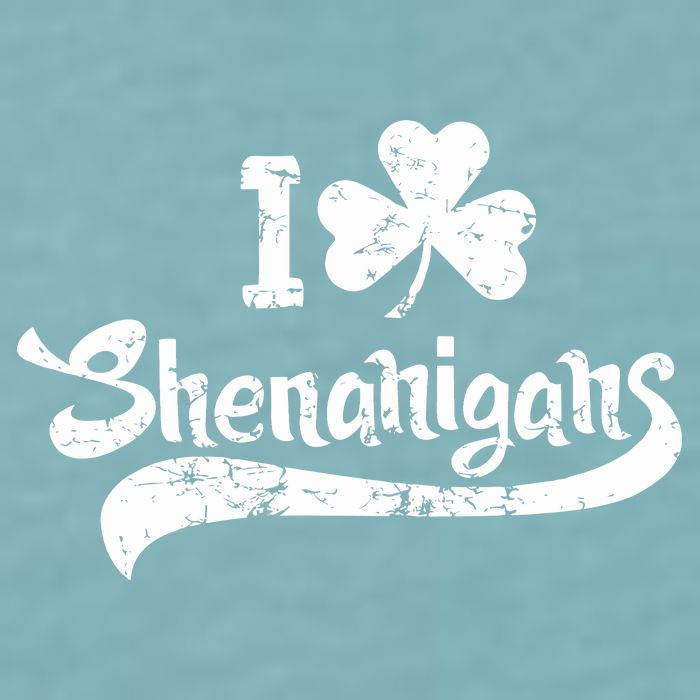 Clover Shenanigans Funny Irish Clover St Saint Patricks Day Sueded Cloud Jersey T-Shirt