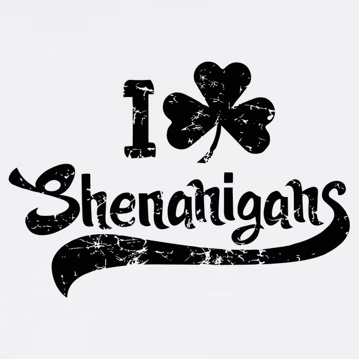Clover Shenanigans Funny Irish Clover St Saint Patricks Day Garment-Dyed Sweatshirt