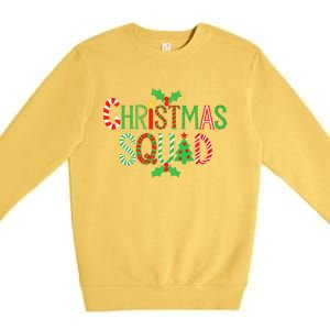 Christmas Squad Family Adult Christmas Pajamas Premium Crewneck Sweatshirt