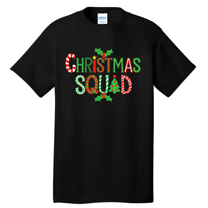 Christmas Squad Family Adult Christmas Pajamas Tall T-Shirt