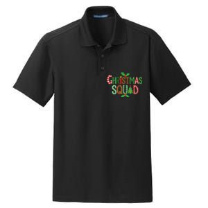 Christmas Squad Family Adult Christmas Pajamas Dry Zone Grid Polo