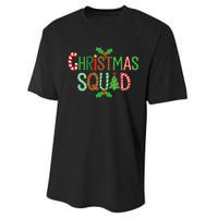 Christmas Squad Family Adult Christmas Pajamas Performance Sprint T-Shirt