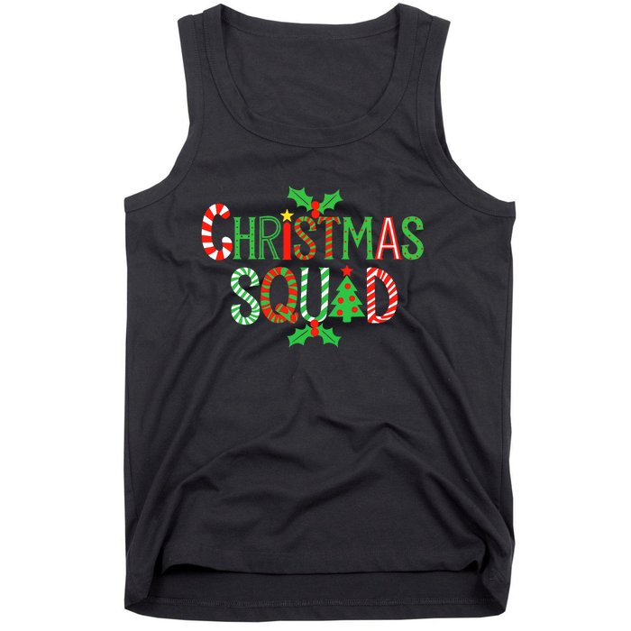 Christmas Squad Family Adult Christmas Pajamas Tank Top