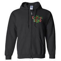 Christmas Squad Family Adult Christmas Pajamas Full Zip Hoodie