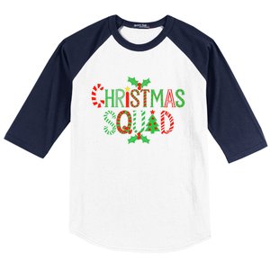 Christmas Squad Family Adult Christmas Pajamas Baseball Sleeve Shirt