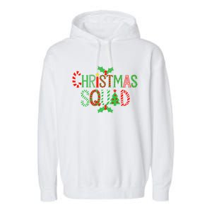 Christmas Squad Family Adult Christmas Pajamas Garment-Dyed Fleece Hoodie