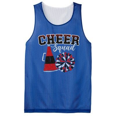 Cheer Squad Funny Cheerleader Cheerleading Red Women Girl Mesh Reversible Basketball Jersey Tank