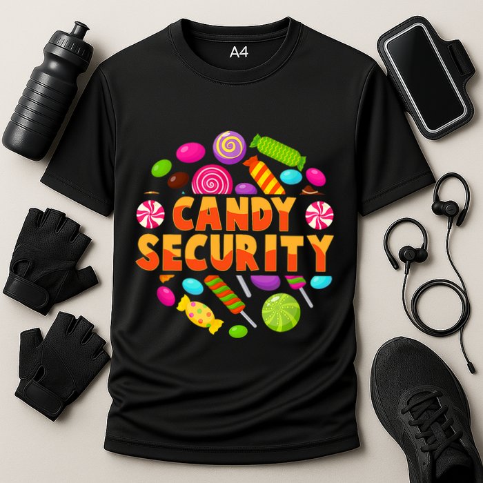 Candy Security Funny Candy Land Costume Candyland Party Cooling Performance Crew T-Shirt