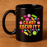 Candy Security Funny Candy Land Costume Candyland Party 11oz C Handle Ceramic Mug