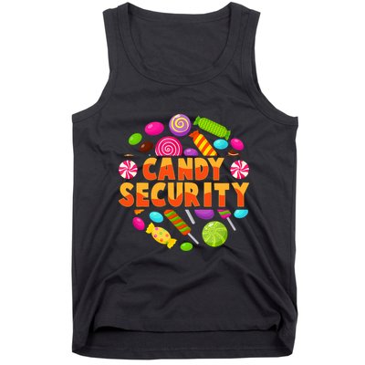 Candy Security Funny Candy Land Costume Candyland Party Tank Top