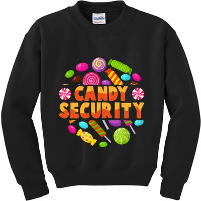Candy Security Funny Candy Land Costume Candyland Party Kids Sweatshirt
