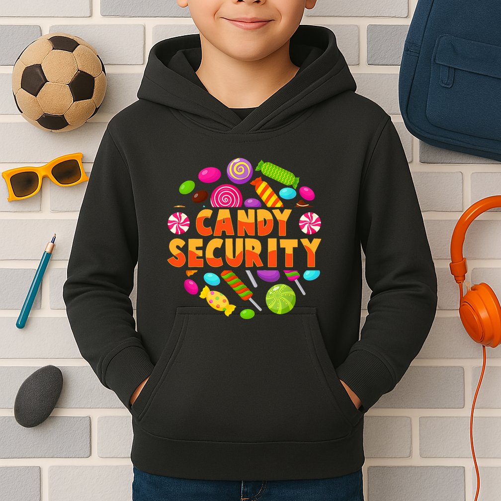 Candy Security Funny Candy Land Costume Candyland Party Kids Hoodie