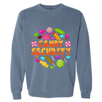 Candy Security Funny Candy Land Costume Candyland Party Garment-Dyed Sweatshirt