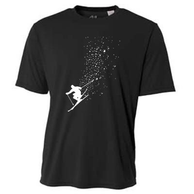 Cool Ski Freestyle Skiing Winter Sports Skier Freeski Gift Cooling Performance Crew T-Shirt