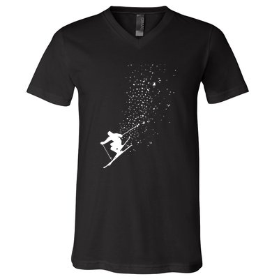 Cool Ski Freestyle Skiing Winter Sports Skier Freeski Gift V-Neck T-Shirt