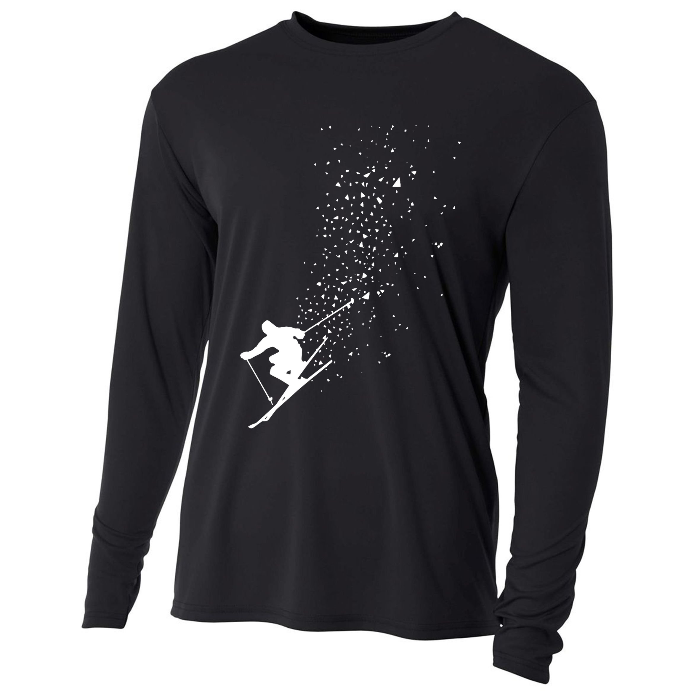 Cool Ski Freestyle Skiing Winter Sports Skier Freeski Gift Cooling Performance Long Sleeve Crew