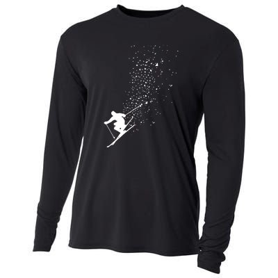 Cool Ski Freestyle Skiing Winter Sports Skier Freeski Gift Cooling Performance Long Sleeve Crew