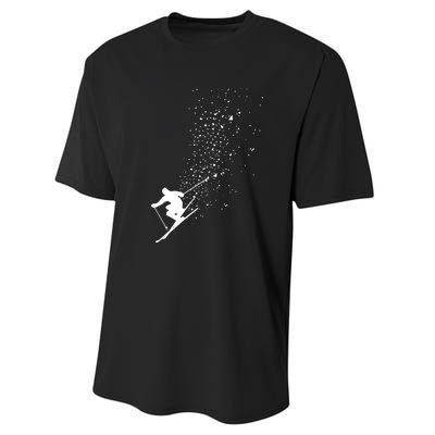 Cool Ski Freestyle Skiing Winter Sports Skier Freeski Gift Performance Sprint T-Shirt