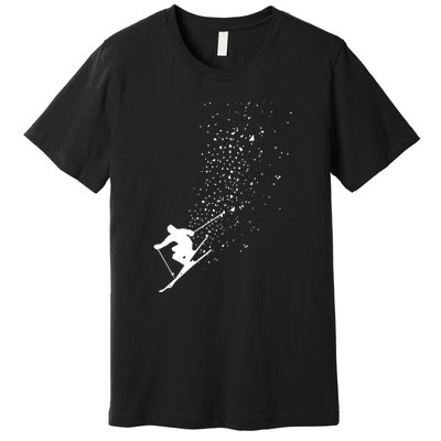 Cool Ski Freestyle Skiing Winter Sports Skier Freeski Gift Premium T-Shirt