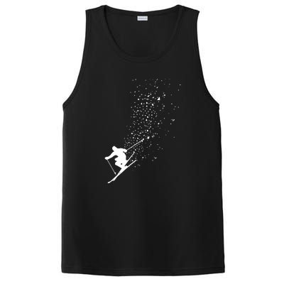 Cool Ski Freestyle Skiing Winter Sports Skier Freeski Gift PosiCharge Competitor Tank