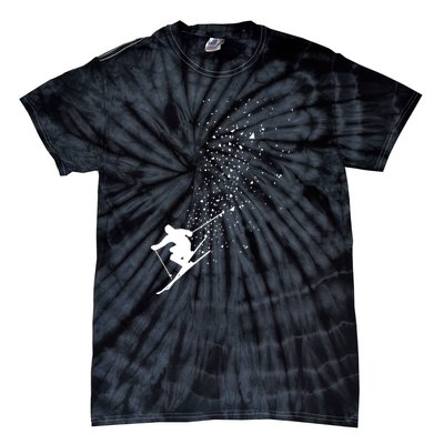 Cool Ski Freestyle Skiing Winter Sports Skier Freeski Gift Tie-Dye T-Shirt