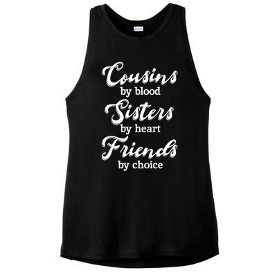 Cousins Sisters Friends Relatives Family Niece Aunt Uncle Cute Gift Ladies PosiCharge Tri-Blend Wicking Tank