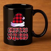 Christmas Squad Family Group Matching 11oz C Handle Ceramic Mug