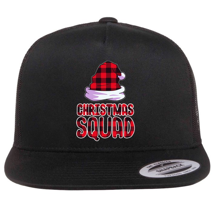 Christmas Squad Family Group Matching Flat Bill Trucker Hat