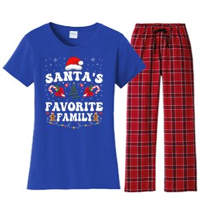 Christmas SantaS Favorite Family Xmas Family Gift Women's Flannel Pajama Set