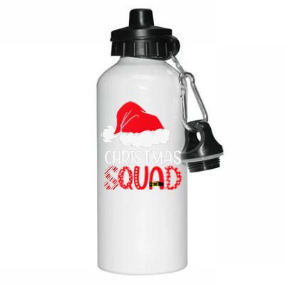 Christmas Squad Family Group Matching Santa Hat Xmas Aluminum Water Bottle