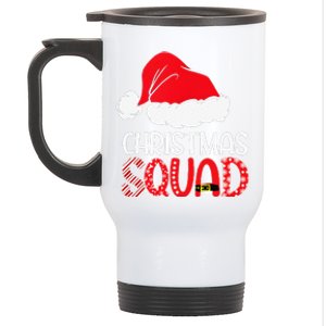 Christmas Squad Family Group Matching Santa Hat Xmas Stainless Steel Travel Mug