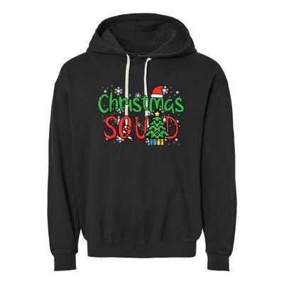 Christmas Squad Family Xmas Crew Garment-Dyed Fleece Hoodie