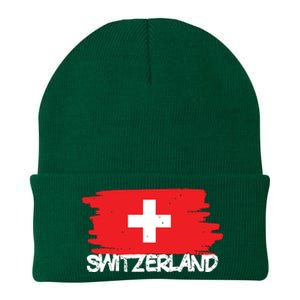 Cool Switzerland Flag Knit Cap Winter Beanie