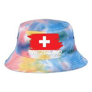 Cool Switzerland Flag Tie Dye Newport Bucket Hat