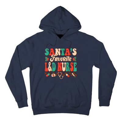 Christmas Santas Favorite L&D Nurse Labor Delivery Nurse Hoodie