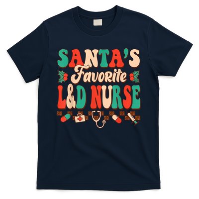Christmas Santas Favorite L&D Nurse Labor Delivery Nurse T-Shirt