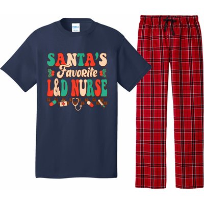 Christmas Santas Favorite L&D Nurse Labor Delivery Nurse Pajama Set