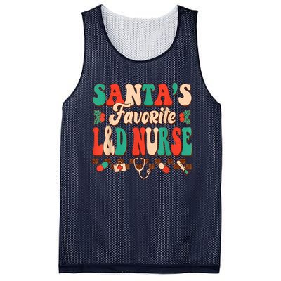 Christmas Santas Favorite L&D Nurse Labor Delivery Nurse Mesh Reversible Basketball Jersey Tank