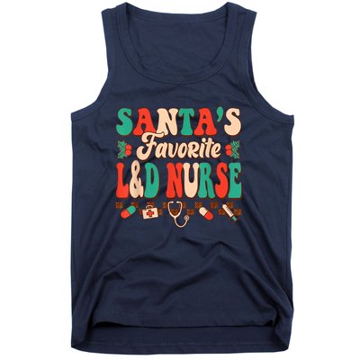 Christmas Santas Favorite L&D Nurse Labor Delivery Nurse Tank Top