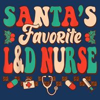 Christmas Santas Favorite L&D Nurse Labor Delivery Nurse Visor