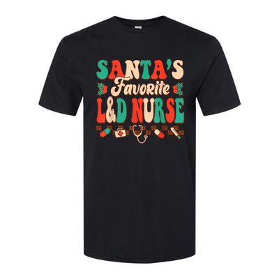 Christmas Santas Favorite L&D Nurse Labor Delivery Nurse Softstyle CVC T-Shirt