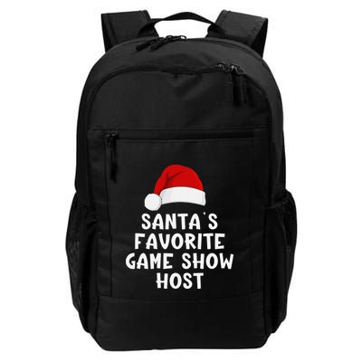 Christmas SantaS Favorite Game Show Host Funny Trivia Night Daily Commute Backpack