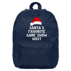 Christmas SantaS Favorite Game Show Host Funny Trivia Night 16 in Basic Backpack